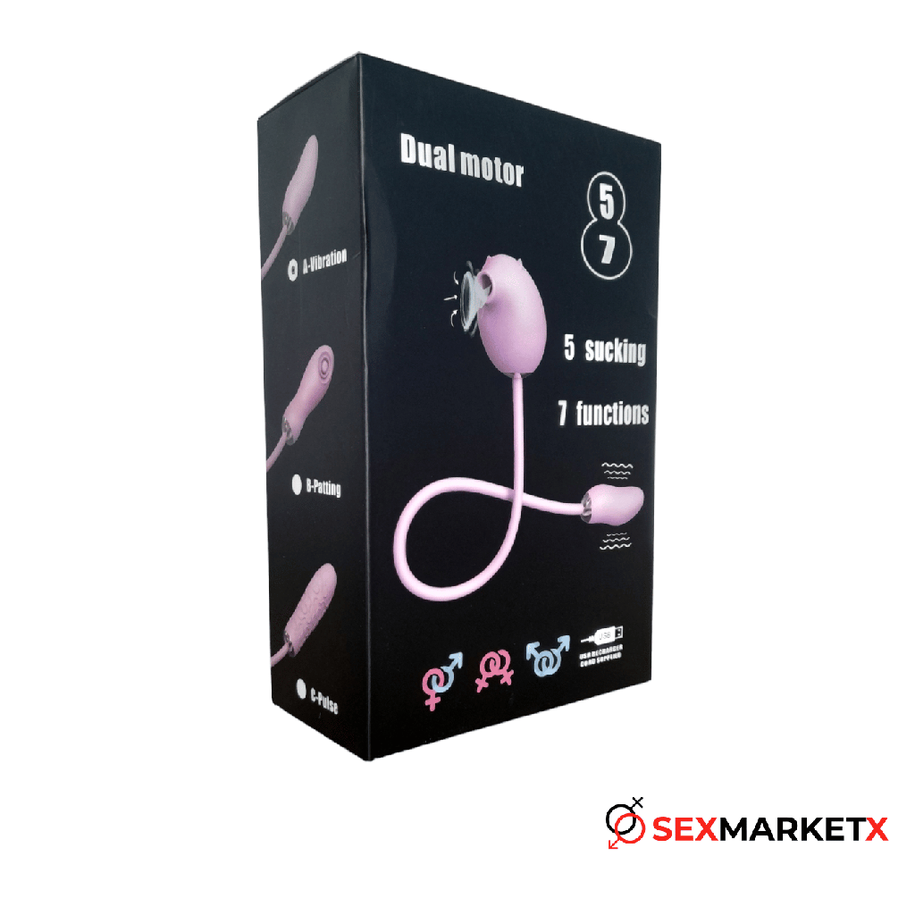 Huevo vibrador dual suckfun