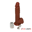 Vibrador Realista Telescopic con control lat der