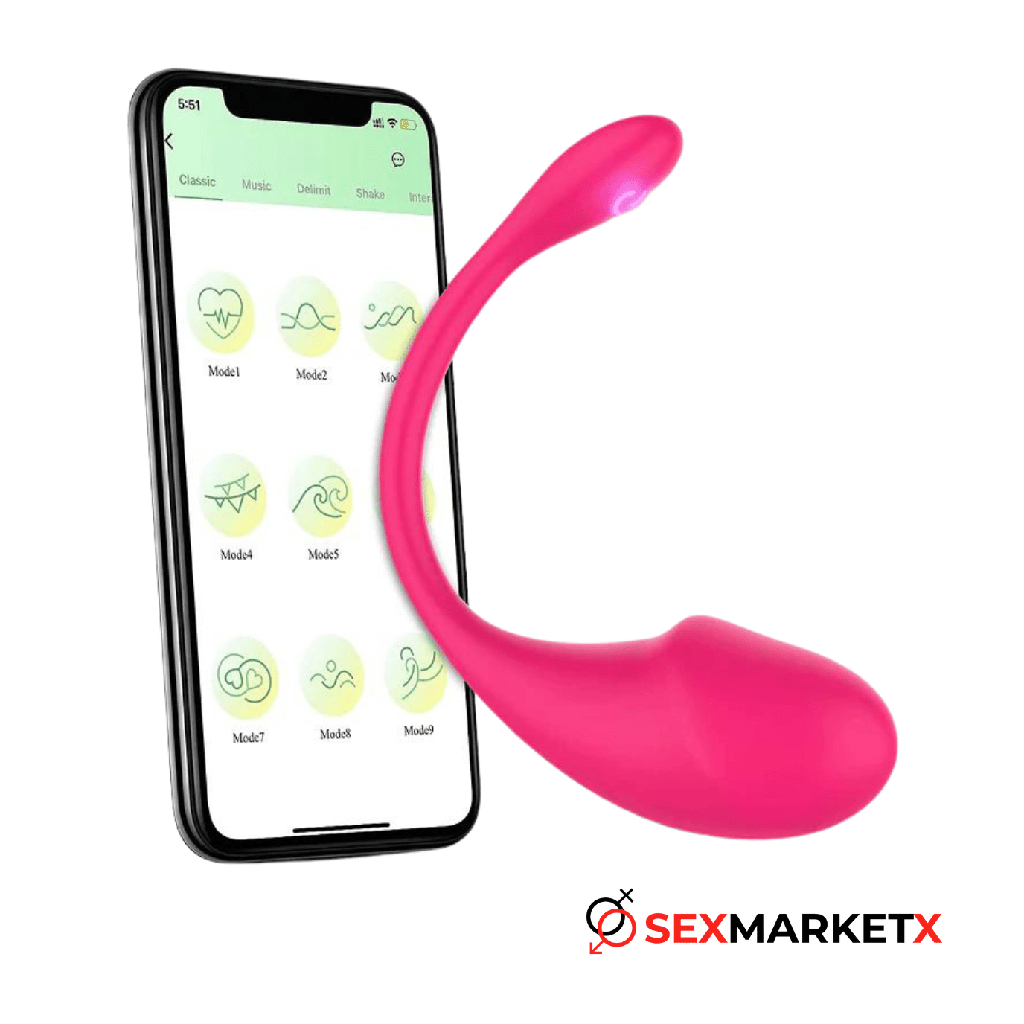 Huevo vibrador tipo webcam con App