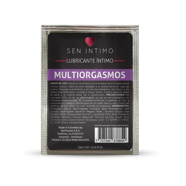 Lubricante Íntimo Multiorgasmos Sen 7ml