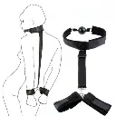 Collar con mordaza y esposas