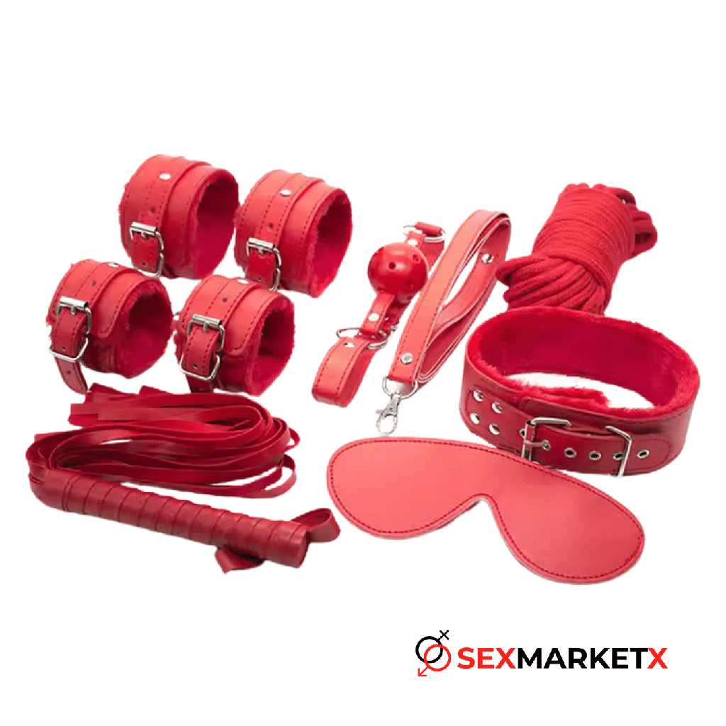 Kit sado 10 piezas_Rojo