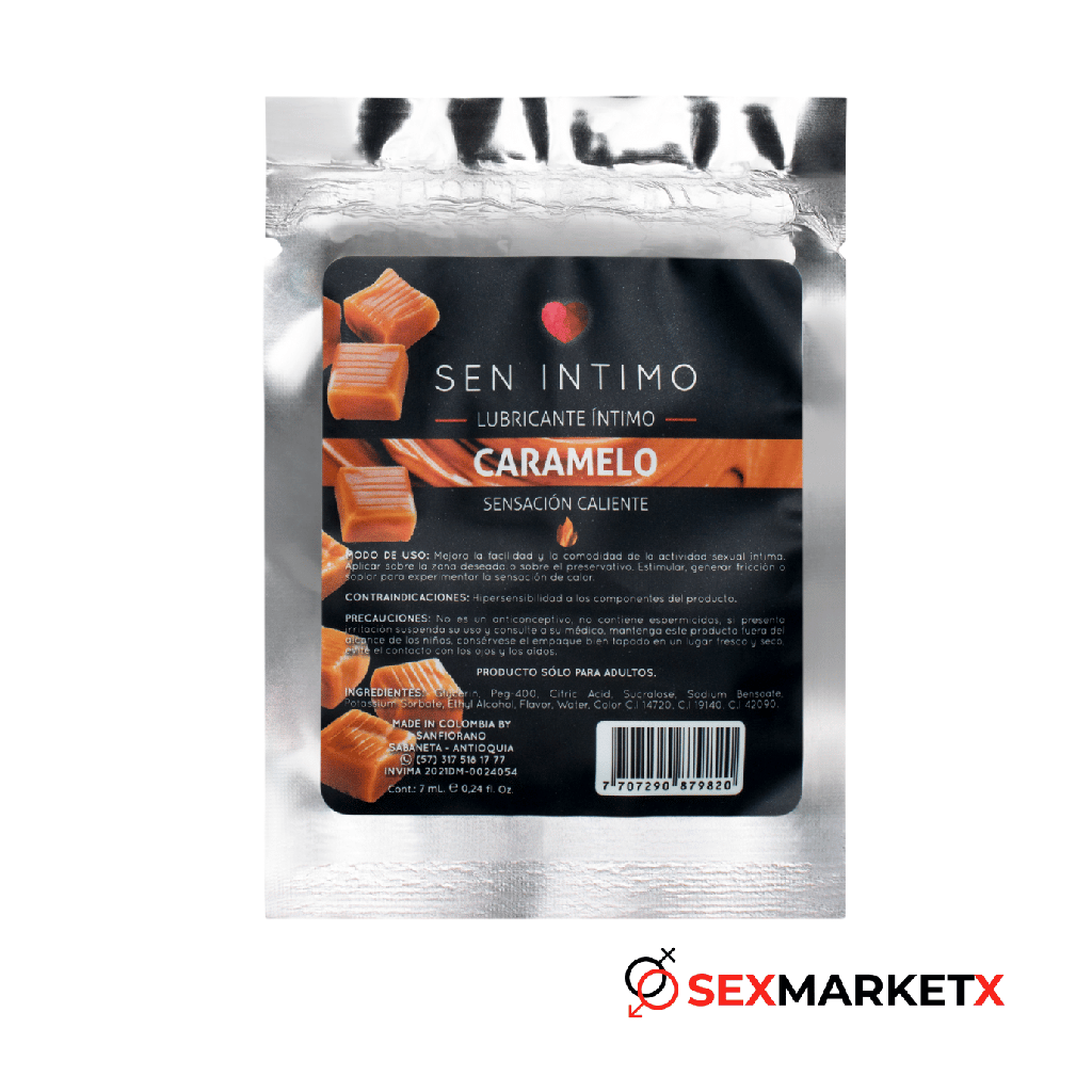 [LUB-SEN-624] Lubricante intimo sen caliente x 7ml (Caramelo)