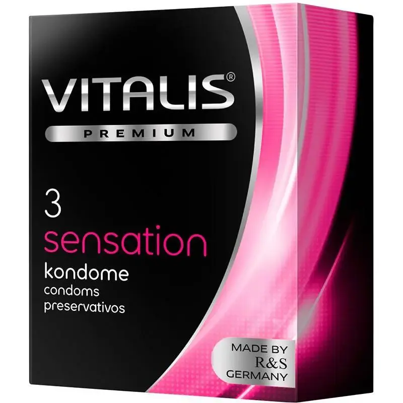 Condón Vitalis Sensations x 3
