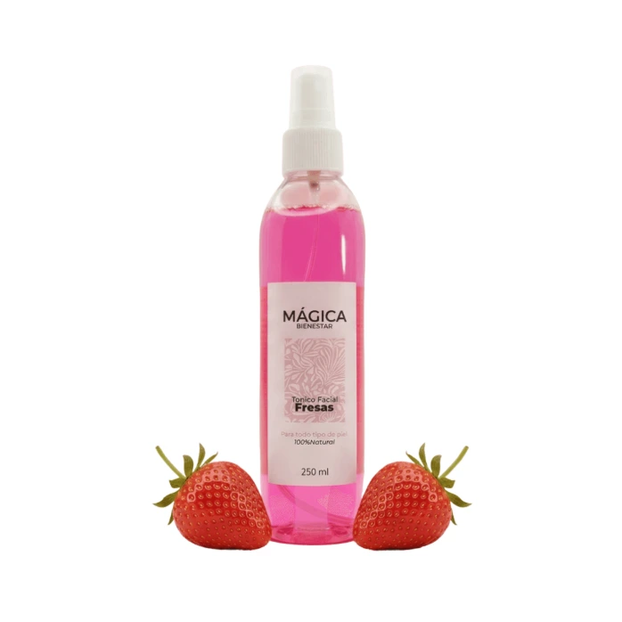 Tónico facial de fresas magica