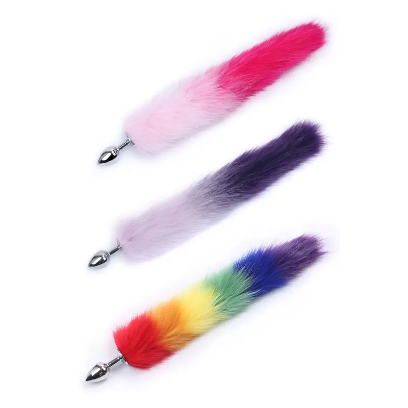 [JUG-SEM-464] Plug Anal Metálico con Cola de Zorro