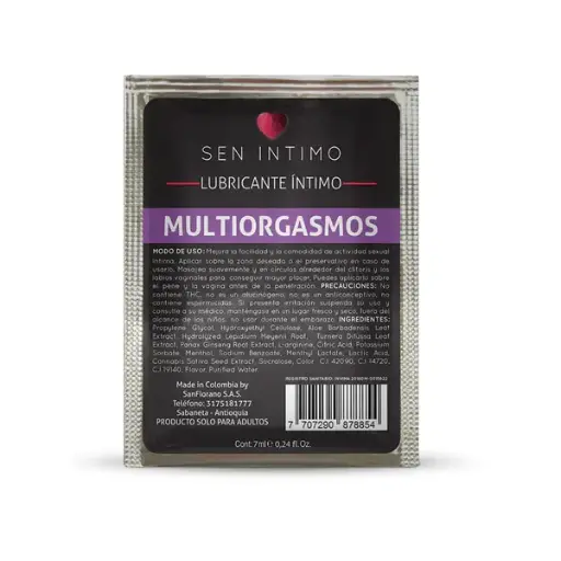 [LUB-SEN-969] Lubricante Íntimo Multiorgasmos Sen 7ml