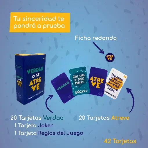 [JUG-ERG-1029] Juego de Cartas la Verdad o se Atreve