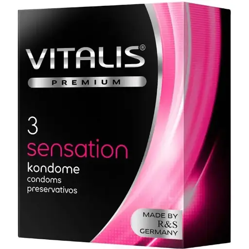 [CUP-SEN-1052] Condón Vitalis Sensations x 3